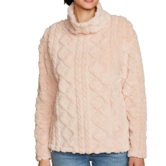 NWT Eddie Bauer Blush Cowl Neck Sweater |Size M - Picture 2 of 10